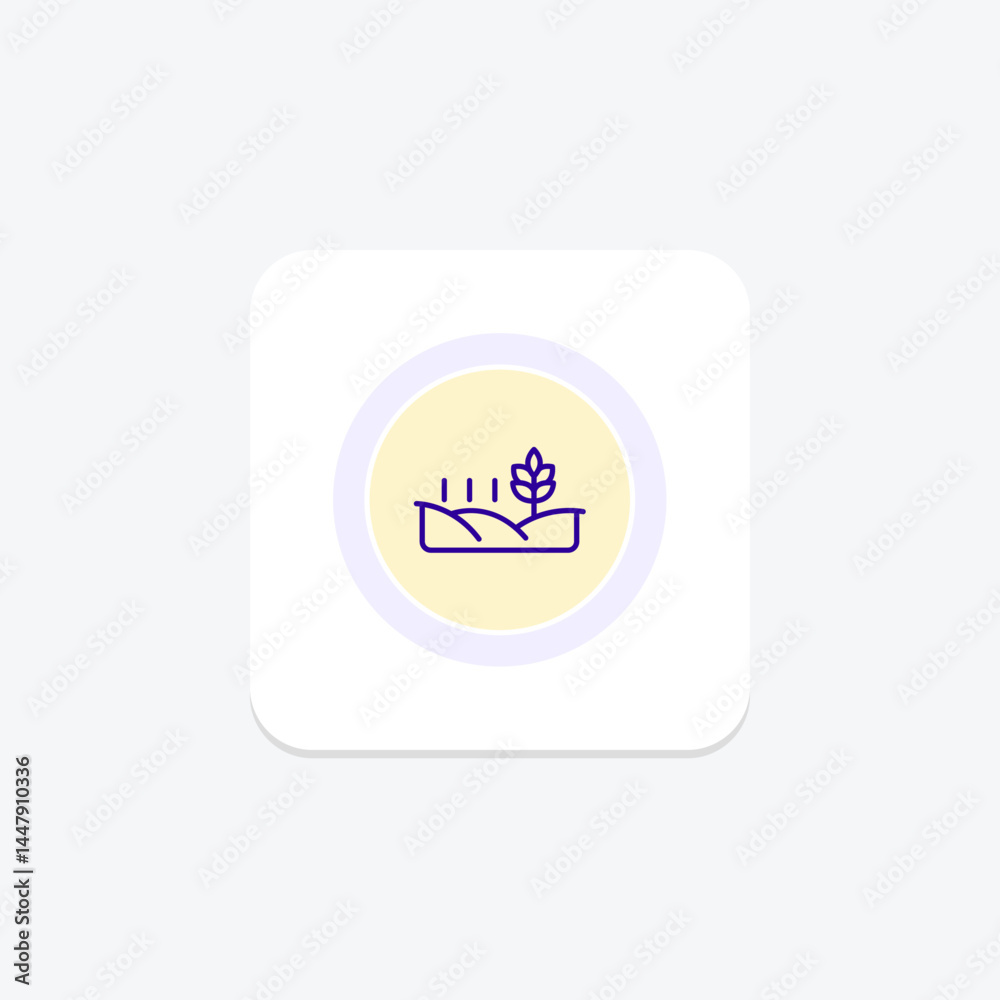 Flat Harvest Land, vector, pixel perfect, illustrator file Flat Harvest Land, vector, pixel perfect, illustrator file
