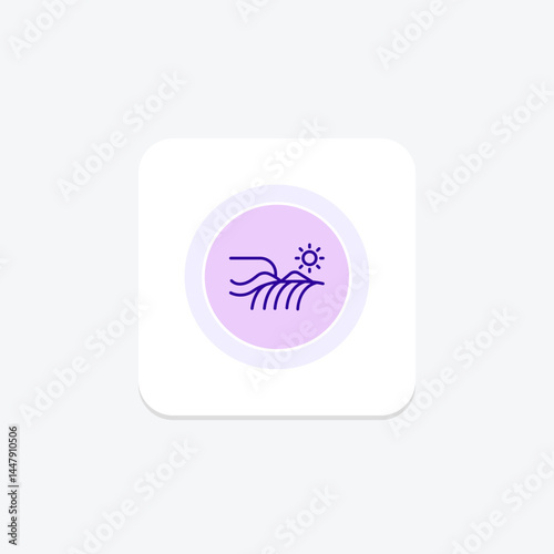 Harvested Crop Field, vector, pixel perfect, illustrator file