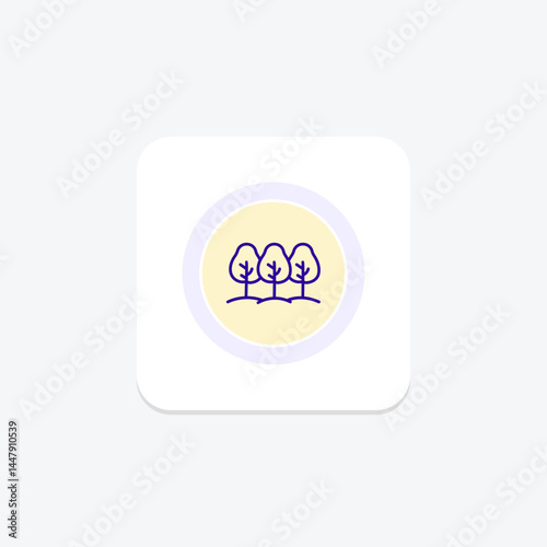 Bordering Trees, vector, pixel perfect, illustrator file