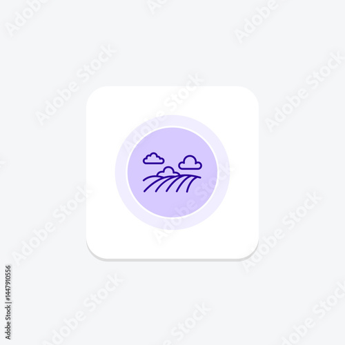 Field With Clouds, vector, pixel perfect, illustrator file