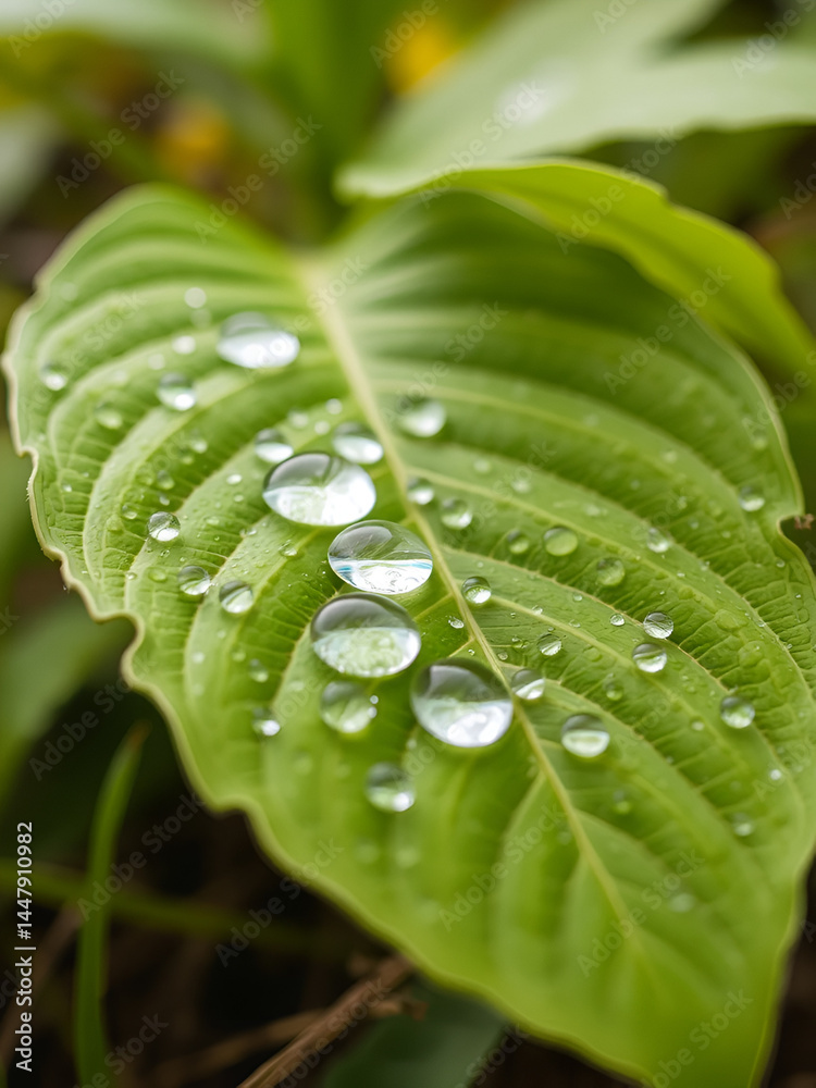 Obraz premium dew eco leaf