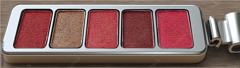 Fototapeta premium Intensely pigmented smoky eye shadow, blended expertly, rich color depth - shimmer blended bronze