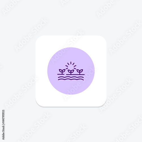 Cultivated Field, vector, pixel perfect, illustrator file