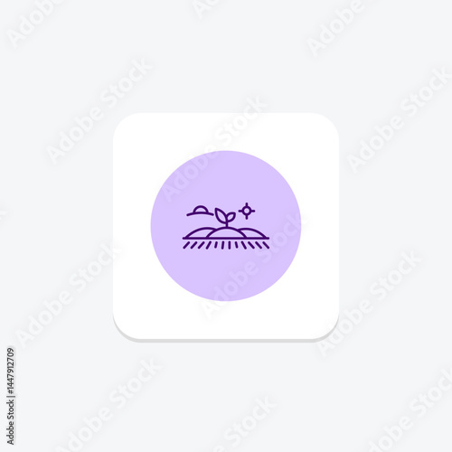 Neatly Planted Field, vector, pixel perfect, illustrator file