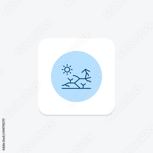 Dry Season Land, vector, pixel perfect, illustrator file