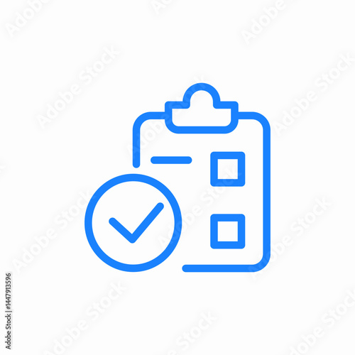 task approval icon sign vector