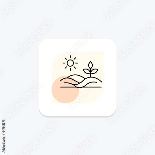 Fertilized Land, vector, pixel perfect, illustrator file