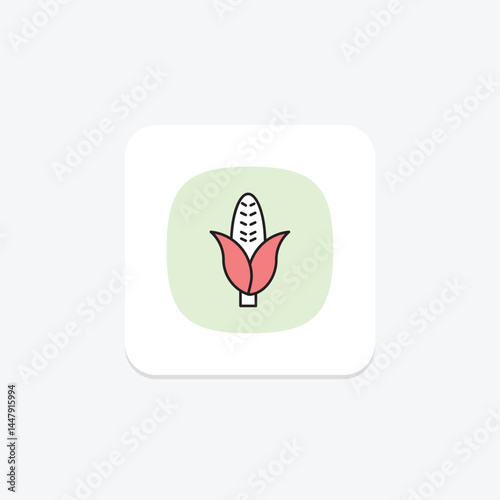 Corn Field, vector, pixel perfect, illustrator file