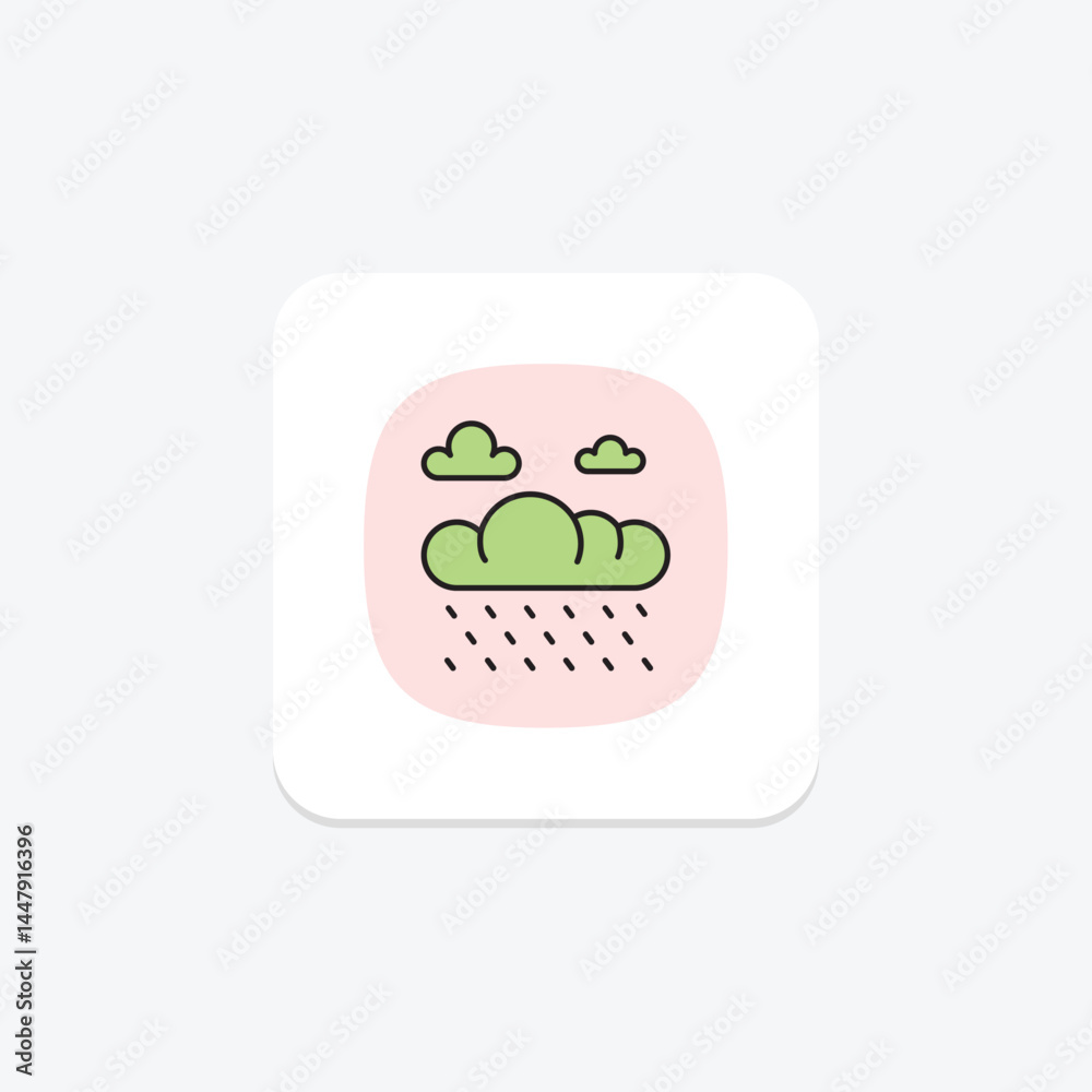 Rain On Field, vector, pixel perfect, illustrator file Rain On Field, vector, pixel perfect, illustrator file