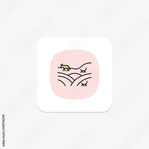 Field With Animals, vector, pixel perfect, illustrator file