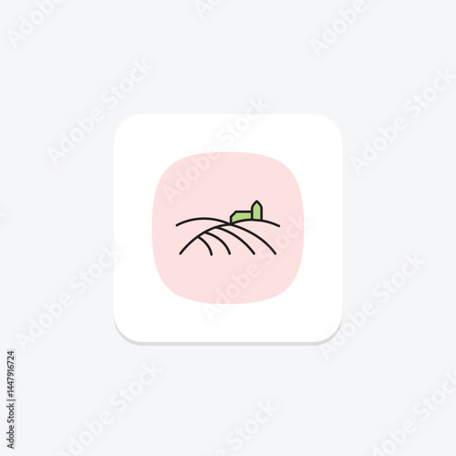 Wide Farm View, vector, pixel perfect, illustrator file