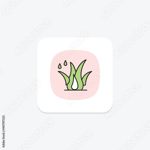 Grass With Dew, vector, pixel perfect, illustrator file