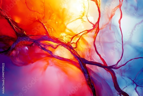 Chronic disorder - varicose veins: abstract image of human state. Global health. Healthcare development. Medical care. Physical therapy. Metaphorical varicose veins feelings of a long-lasting.
