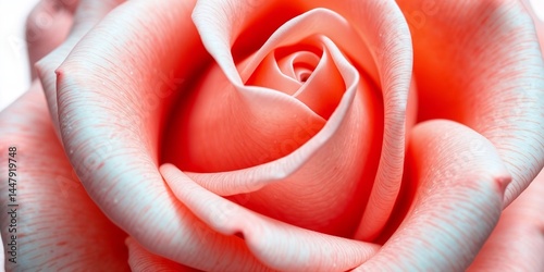 Close-up of a pink rose highlighting its delicate petals