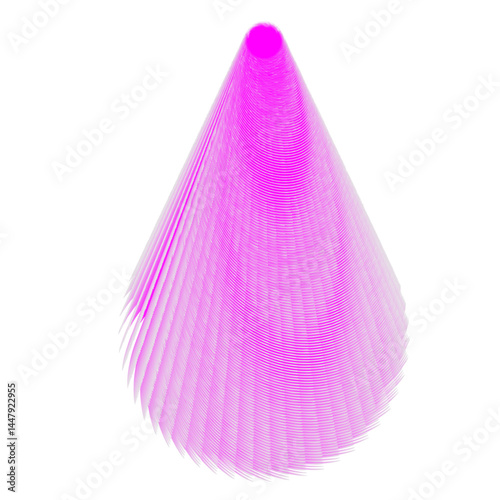  Flower pink party hat
