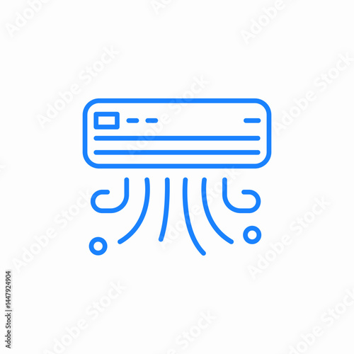 air conditioning purifying icon sign vector
