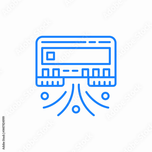 air conditioning system icon sign vector