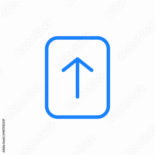 arrow up icon sign vector