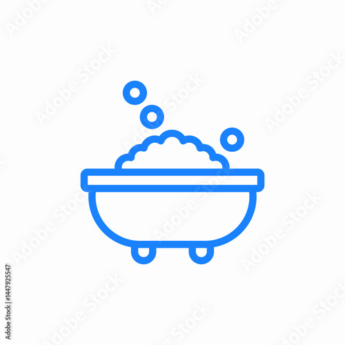 bathing bubble icon sign vector