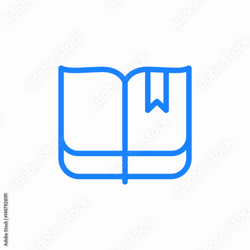 book bookmark icon sign vector