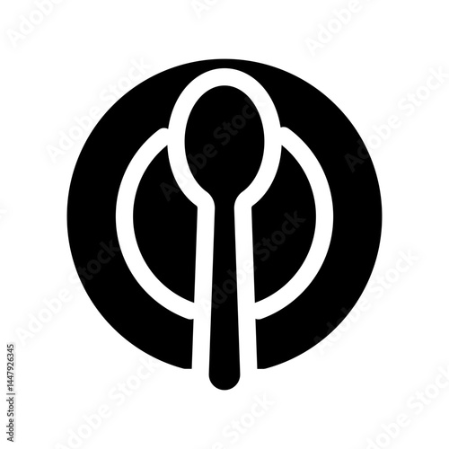 Spoon icon design template SVG
