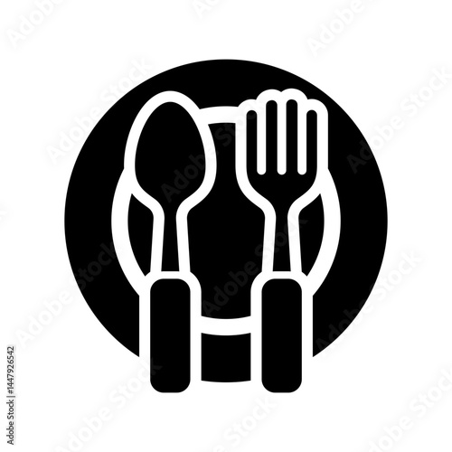 Spoon icon design template SVG