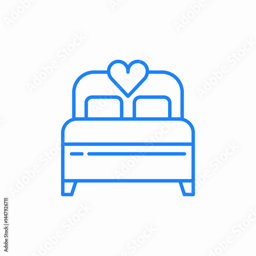 brial bed icon sign vector