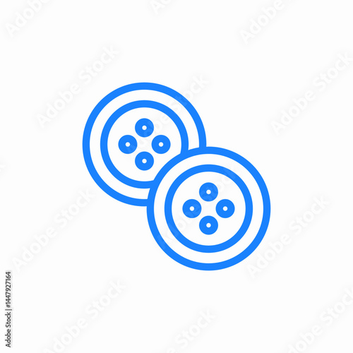 button pair icon sign vector