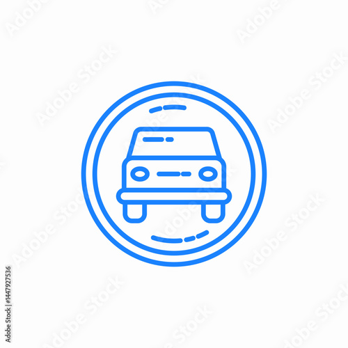 car allowed icon sign vector