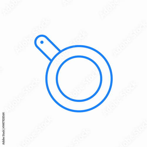frying pan icon sign vector