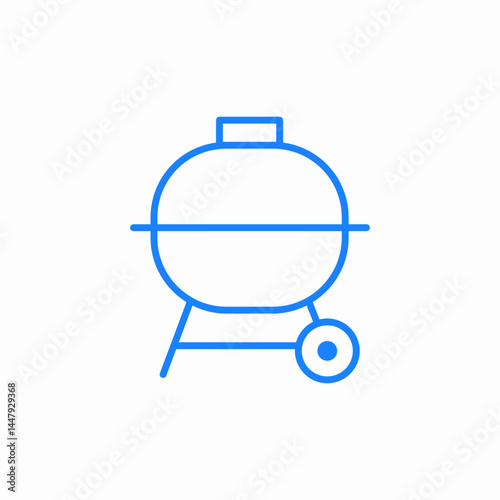grill bbq icon sign vector