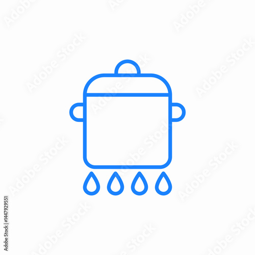 hot pot icon sign vector