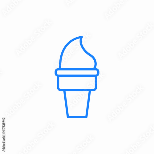 icecream dessert icon sign vector