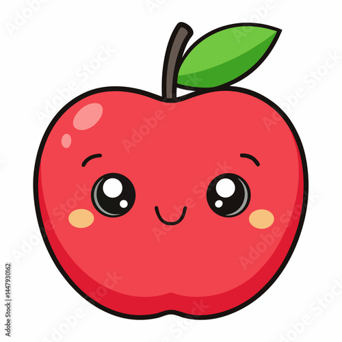 red apple cartoon