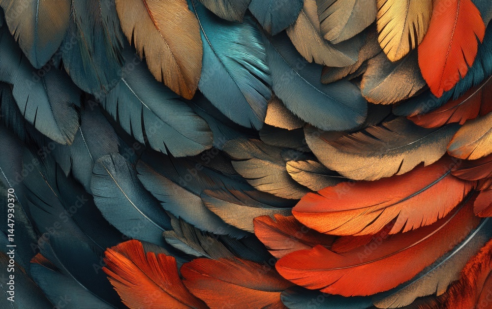Obraz premium A beautiful blue and gold macaw with colorful feathers, a vibrant tropical bird in nature