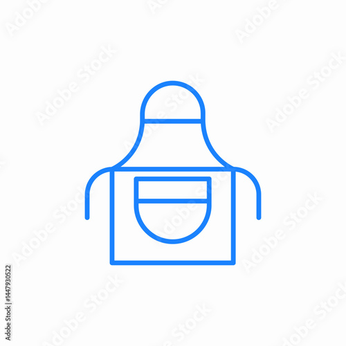 kitchen apron icon sign vector
