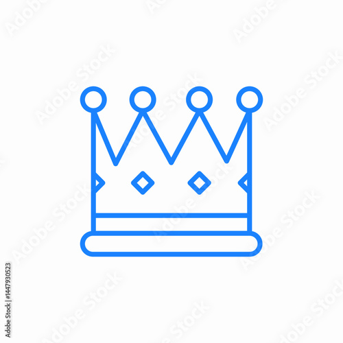 king crown icon sign vector