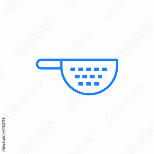 kitchen stainer icon sign vector