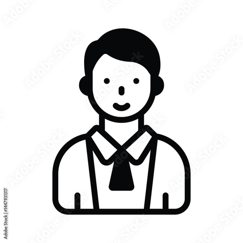 Male judge icon designed in glyph style, ready for premium use