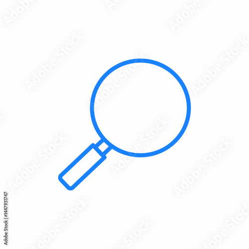 magnifier zoom icon sign vector