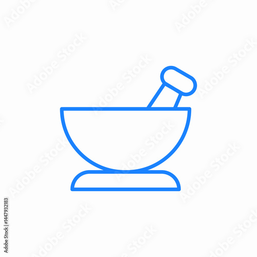 mixing bowl icon sign vector
