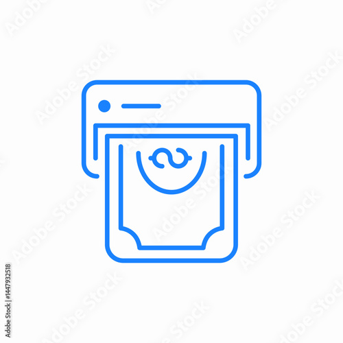 money printer icon sign vector