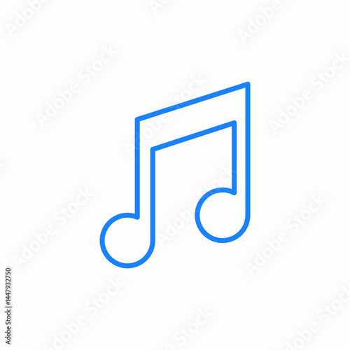music note icon sign vector