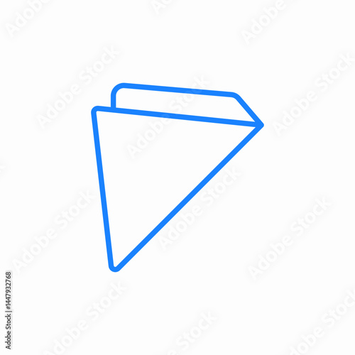 napkin serviette icon sign vector