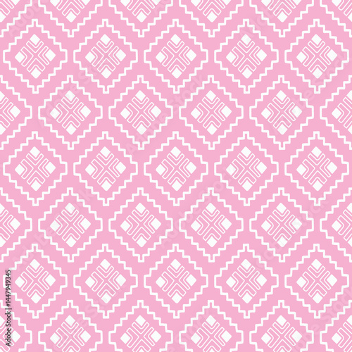 pastel color tribal vector seamless pattern with doodle elements. aztec fancy abstract geometric art print. ethnic hipster background. hand drawn. Wallpaper, cloth design, fabric, tissue, textile