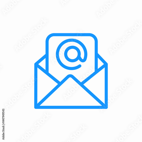 email envelope message icon sign vector