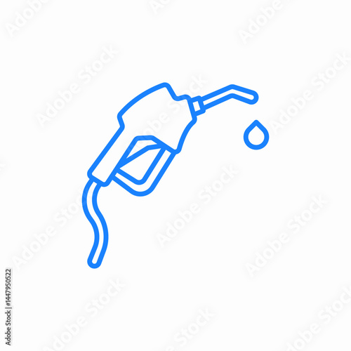 fuel nozzle icon sign vector
