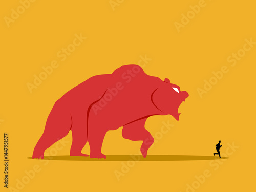 Exit the bear market, Investors run away from the giant bear