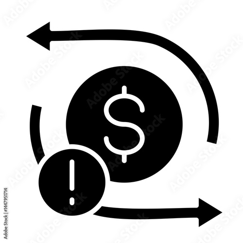 Cash Flow Issues  Icon Element For Design	