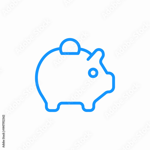 piggy bank savings icon sign vector